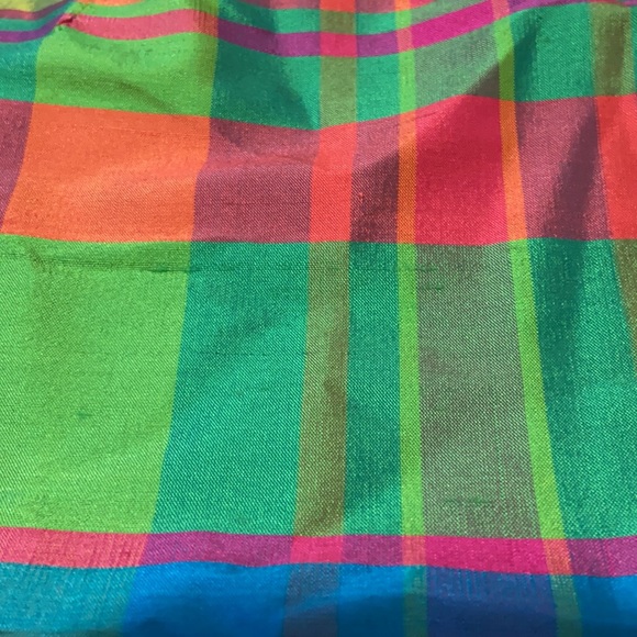 Ralph Lauren silk plaid skirt 4p - Picture 3 of 6